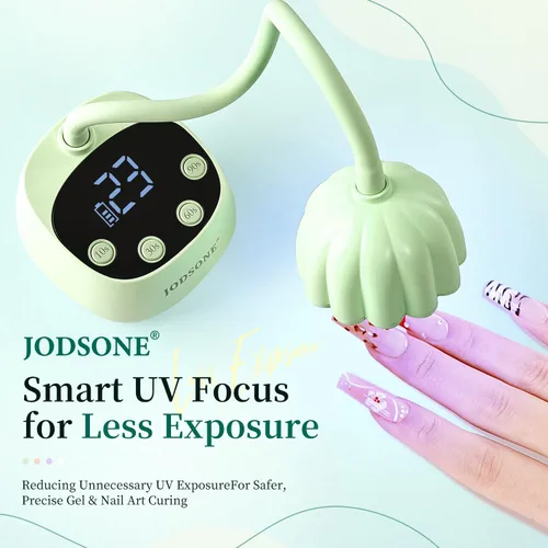 Miniatura 8 de JODSONE Lámpara de uñas UV de curado rápido, lámpara de cuello de cisne portátil y flexible con diseño ajustable de 360°, secadora LED recargable