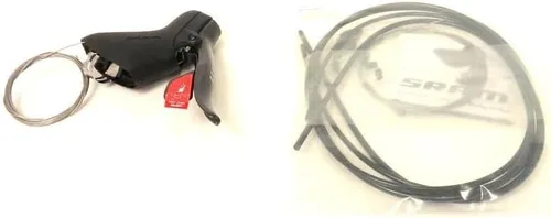 Miniatura 4 de SRAM Rival - Palanca de palanca de cambio y freno doble de 10 velocidades a la derecha, hoja de palanca de fibra de carbono
