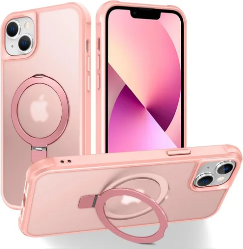 Miniatura 128 de CHAOFEnG Funda magnética compatible con iPhone 11 con soporte, prueba de caídas de grado militar, compatible con imán, anillo translúcido, parte