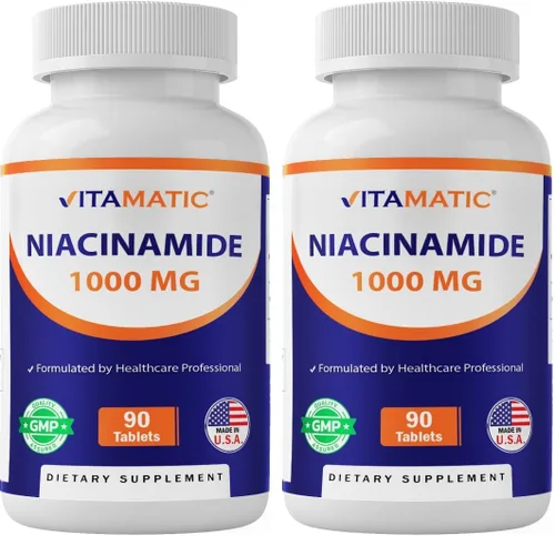 Miniatura 9 de Vitamatic Niacinamida 1000 mg 90 comprimidos - Vitamina B3 sin rubor - Apoya la producción de energía