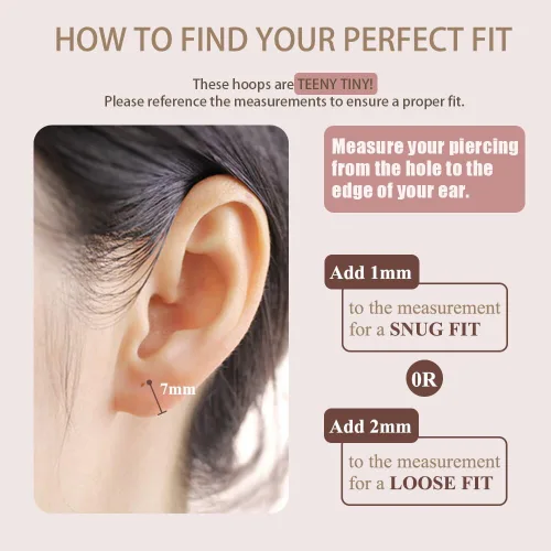 Miniatura 4 de FANSING Aretes de aro para mujer, aretes de aro de cartílago de moda, aretes de acero quirúrgico para hombre