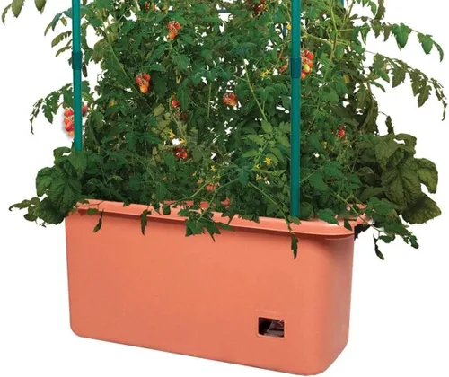 Miniatura 3 de Hydrofarm GCTR 10 Gal Sistema de Cultivo de Jardín de Tomate con Torre de Enrejado de 4 Pies con Ruedas para Enredaderas, Flores y Jardines