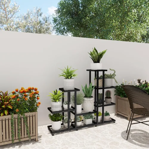 Miniatura 6 de Soporte de esquina para plantas de interior de 5 niveles y 16 macetas, soportes de metal para plantas de exterior, estante de flores, soportes