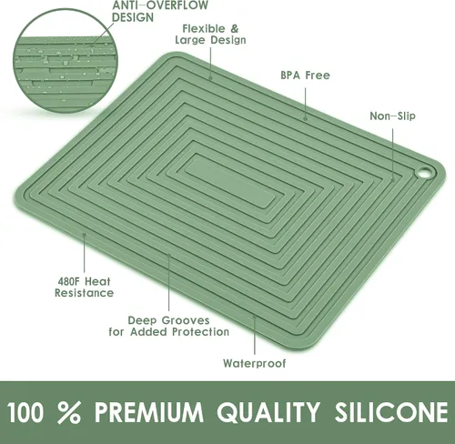 Miniatura 2 de Salvamanteles de silicona para platos calientes, salvamanteles para cocina, salvamanteles para ollas y sartenes, soportes de silicona para macetas