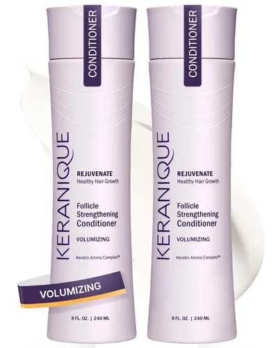 Miniatura 12 de Keranique Acondicionador de queratina voluminizante para cabello fino y adelgazante - Fórmula fortalecedora ligera con queratina y niacinamida