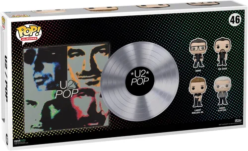 Miniatura 4 de Funko Pop! Álbumes Deluxe: U2 - Pop, Bono, The Edge, Larry Mullen Jr, Adam Clayton