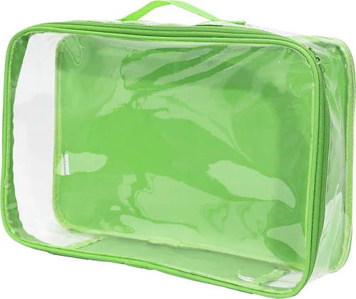 Miniatura 13 de Cubo grande transparente de embalaje de viaje/Organizador de PVC transparente para maleta/Bolsa multiusos con asa/Protección de almacenamiento