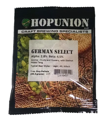 Miniatura 10 de HopUnion 2014A importó pellets de lúpulo para la fabricación de cerveza casera (melón alemán-casco), 1 oz