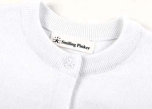 Miniatura 3 de SMILING PINKER cardigan de cuello redondo para niñas