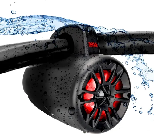 Miniatura 8 de BOSS Audio Systems MRWT40 ATV UTV Marine - Sistema Waketower resistente a la intemperie – Altavoces estéreo de 4 pulgadas, rango completo, 2 vías