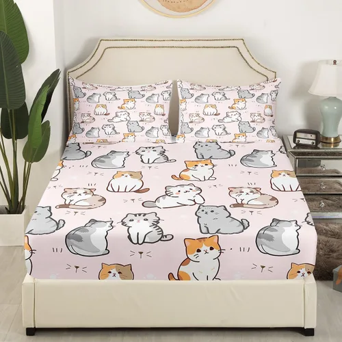 Miniatura 52 de Juego de sábanas bajeras para juegos tamaño individual, juego de ropa de cama con grafiti Lightning Strike para niños, adolescentes, decoración