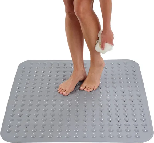 Miniatura 22 de ENKOSI Tapete de ducha extra grande antideslizante – 47 x 32 pulgadas – Tapete de ducha de baño XL – Tapetes de ducha grandes para suelos de ducha