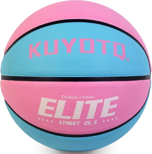 Miniatura 12 de KUYOTQ Kids Toddler Youth Adult Size 3/4/5/6/7 Basketball 22/25.5/27.5/28.5/29.5" Thickened Rubber or Faux Leather Indoor Outdoor Basketball for