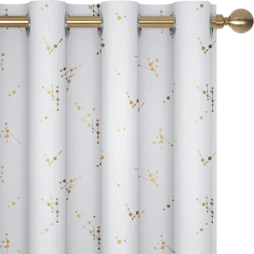 Miniatura 53 de Deconovo Cortinas opacas, 2 paneles, 52 x 72 pulgadas, cortinas con aislamiento térmico para oscurecer la habitación, con ojales para dormitorio