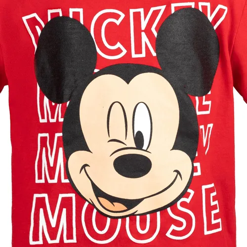 Miniatura 5 de Disney Mickey Mouse - Conjunto de camiseta y pantalones cortos para bebé a niño grande