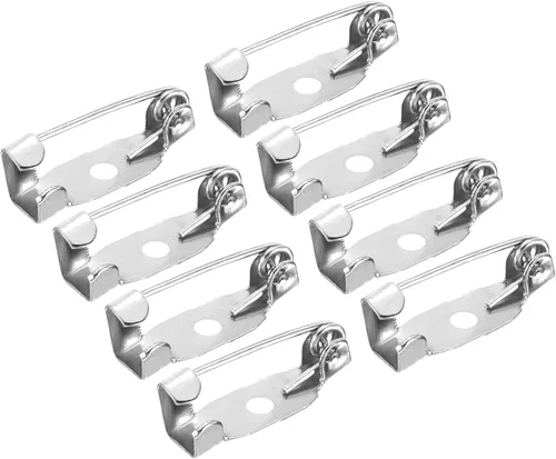 Miniatura 11 de MECCANIXITY 150 pines de barra de seguridad de 0.591 in, broche de cierre para insignias de identificación, tarjetas de nombre, etiquetas para Tono