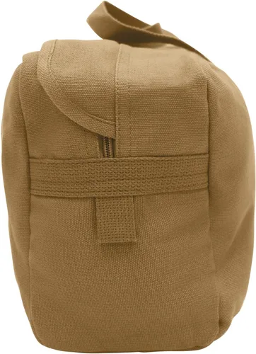 Miniatura 3 de Rothco Bolsa de herramientas de lona estilo tanque - Portaequipaje multiusos resistente para mecánicos, plomeros, electricistas, atletas, marrón