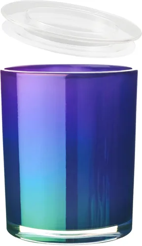 Miniatura 12 de CandMak Tarros para velas, paquete de 15 recipientes de vidrio vacíos de 9 onzas, tarros a granel con tapas transparentes para hacer velas