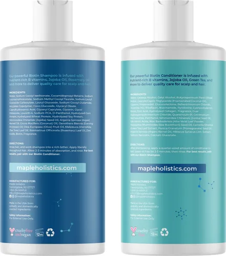 Miniatura 4 de Productos para engrosar el cabello para mujeres y hombres, champú para engrosar el cabello sin sulfato y acondicionador de crecimiento del cabello