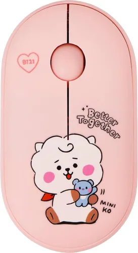 Miniatura 7 de Hamee BT21 My Little Buddy Series Mouse [Ratón de computadora inalámbrico lindo] [Ratón nano silencioso para oficina de cumpleaños] [BT21 Mouse] Koya