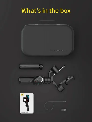 Miniatura 10 de AOCHUAN Estabilizador de cardán para smartphone, cardán estándar de la industria de 3 ejes con rotación de 360°, estabilizador de teléfono