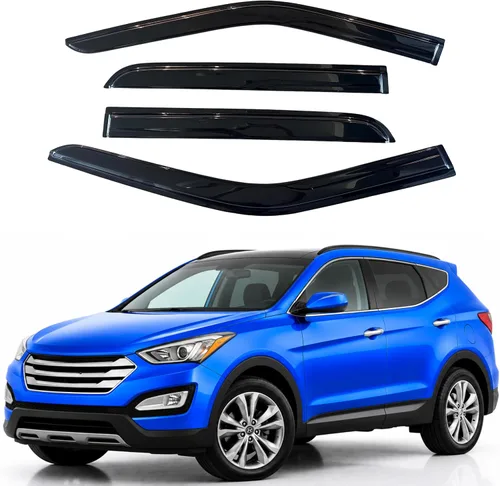 Miniatura 360 de Visor para ventana IG para Hyundai Venue 2020-2023, protector contra la lluvia, adhesivo extra duradero, deflector de viento para lado