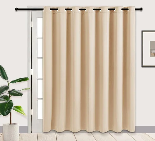 Miniatura 25 de PI Cortinas opacas para dormitorio, tratamiento de ventana con aislamiento térmico de anillo superior, cortinas oscurecedoras de habitación