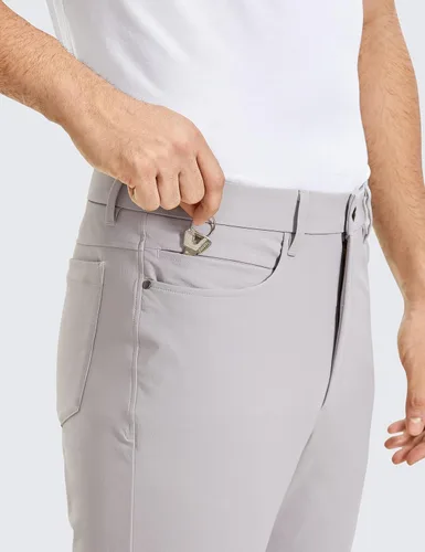 Miniatura 4 de CRZ YOGA Pantalones de golf cómodos para todo el día para hombre con 5 bolsillos, 303234 pulgadas, de secado rápido, ligeros, casuales, para trabajo