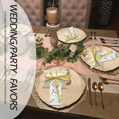 Miniatura 3 de Aokbean 50 juegos de abrebotellas con llave de esqueleto con caja de dulces, recuerdos de fiesta de boda, recuerdo para invitados, tarjeta de regalo