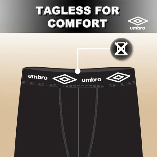Miniatura 5 de Umbro Ropa interior para hombre, entrepierna corta de 4 pulgadas, ropa interior de algodón transpirable para hombre, paquete de 6, ropa