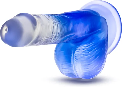 Miniatura 4 de Juguetes sexuales para adultos, B Yours Stella Blue, consolador de tacto real de 6.5 pulgadas de largo y 1.25 pulgadas de ancho, compatible con Azul