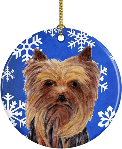 Miniatura 19 de Caroline's Treasures Cavalier Spaniel - Adorno de cerámica para colgar en el árbol de Navidad, para el hogar, Navidad, fiestas, regalo, 3 pulgadas