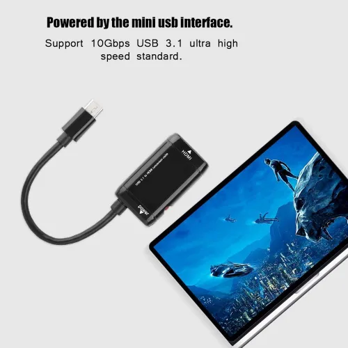 Miniatura 4 de Tangxi USB a adaptador,USB3.1 USB C a puerto hembra,Convertidor de cable gráfico de vídeo 1080P para teléfonos móviles,HDTV, monitor, proyector