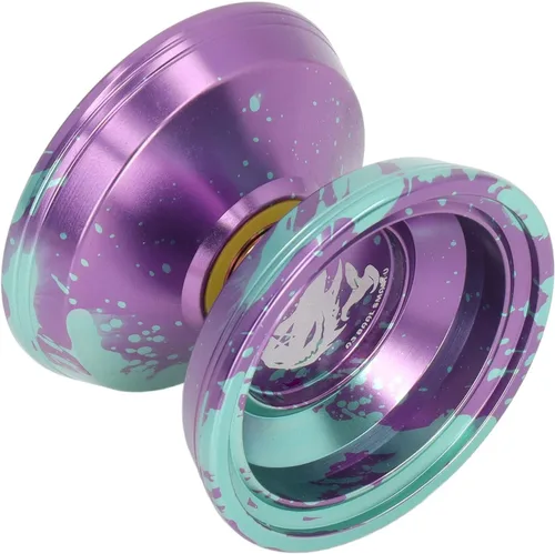 Miniatura 8 de Yoyo - Bola de aleación de aluminio, juguete profesional de bola Yoyo con guante de cuerda para niños y adultos, regalo de cumpleaños (verde) Yoyo