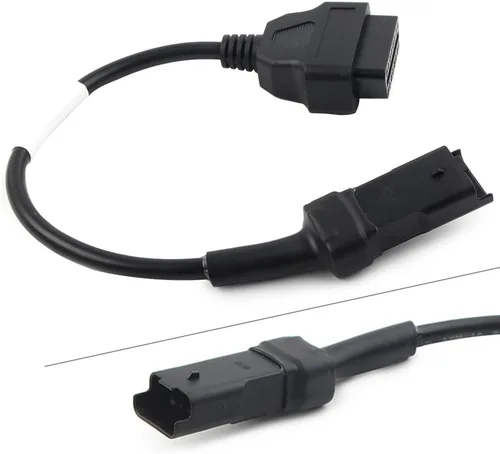 Miniatura 2 de Bacar OBD2 4Pins lector de código escáner conector herramienta de diagnóstico adaptador de cable para Ducati Monster 696 09-14, 796 10-14, 1100 evo