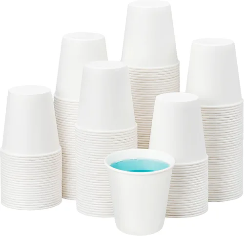 Miniatura 14 de RACETOP Paquete de 100 tazas de café de 12 onzas, tazas de café desechables, vasos de papel Kraft, tazas calientes sin blanquear para el hogar