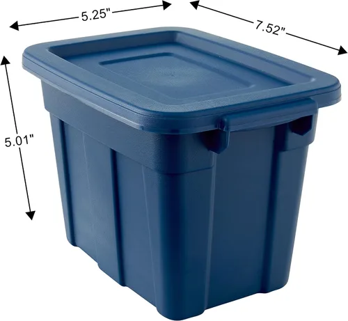 Miniatura 2 de Organize Your Home Contenedores de almacenamiento coloridos para espacios pequeños con tapas, paquete de 6, recipientes de plástico pequeños