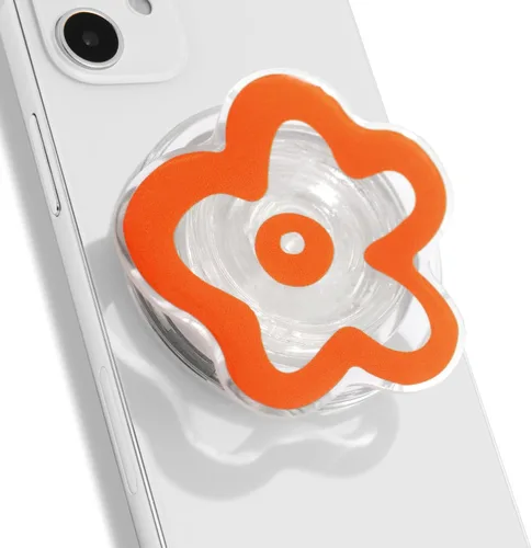 Miniatura 15 de OnTheGrip Lindo Diseño Transparente en Forma de Flor de Margarita Soporte de Teléfono Móvil Plegable Multifuncional para Smartphone, Tablet
