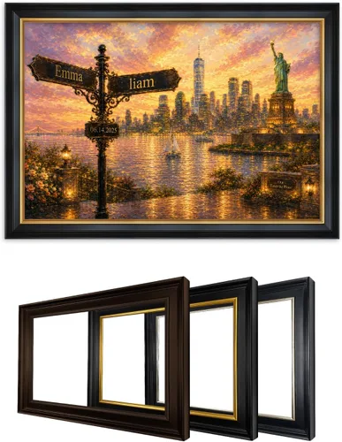 Miniatura 186 de IPIC - Personalized Framed Canvas with Custom Street Sign in Boston Personalized Street Signs with Names, Custom Canvas Print, Boston Sunset