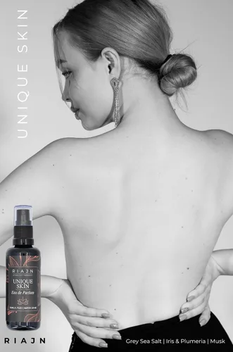 Miniatura 3 de Unique Skin Eau de Parfum Perfume unisex EDP de larga duración Gris sel, lirio, plumeria y almizcle Fragancia de iris leñoso para todas