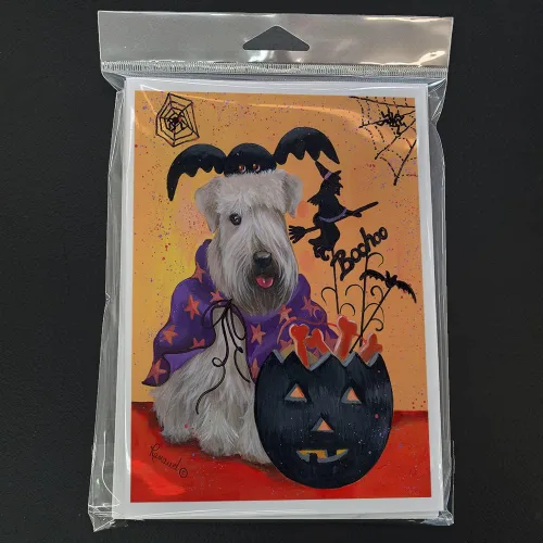 Miniatura 128 de Caroline's Treasures PPP3013GCA7P - Tarjetas de felicitación y sobres para mascotas de Basset Hound Teacher, paquete de 8 tarjetas en blanco