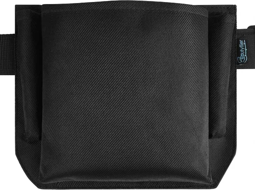 Miniatura 5 de Beautyflier Bolsa de tela Oxford de 8.5 x 6 pulgadas para restaurante para camarero, bolsa de dinero con cinturón ajustable y soporte para cheques
