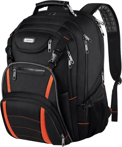 Miniatura 8 de Mochila de viaje para laptop, mochila extragrande para hombres y mujeres, mochila de baloncesto con puerto de carga USB RFID antirrobo, aprobada por