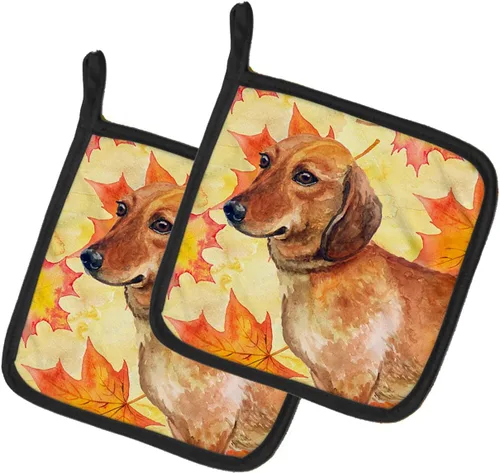 Miniatura 231 de Caroline's Treasures BB9655PTHD - Juego de soportes para ollas de cocina resistentes al calor, almohadillas calientes para horno, 7 1/2 x 7 1/2