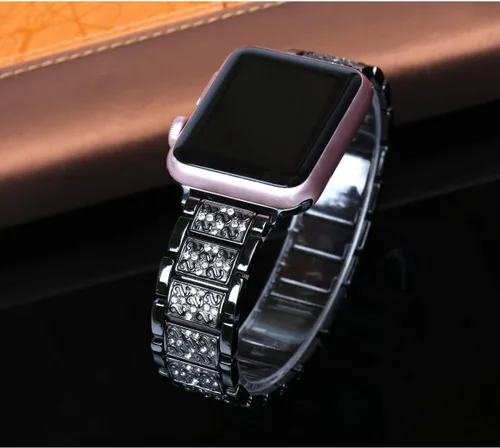Miniatura 2 de Bling - Correas compatibles con Apple Watch Band de 1.65 pulgadas/1.61 pulgadas/1.57 pulgadas/1.50 pulgadas iWatch Series