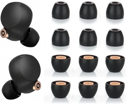 JNSA Almohadillas de silicona de repuesto para auriculares Sony XBA MDR WF, compatibles con WF-1000XM4, 1000XM3, C500, SP800N, tapones para los