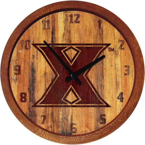 Miniatura 114 de The Fan-Brand NCAA Oklahoma Sooners: Reloj de pared con parte superior de barril de imitación para decoración de bar, decoración de fiesta