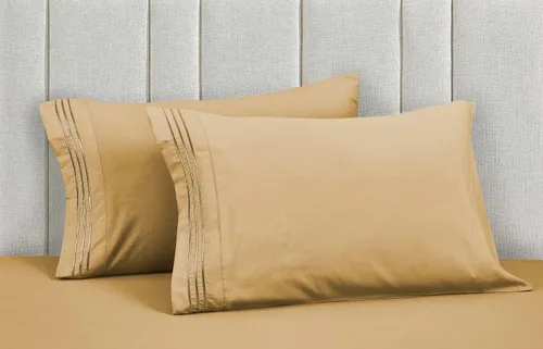 Miniatura 55 de Mocassi Juego de sábanas de lujo de 4 piezas, calidad prémium de hotel de 1800 hilos, ajuste fácil, sábanas y fundas de almohada resistentes a