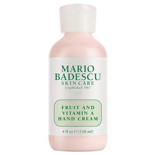 Mario Badescu Crema de manos Fruit and Vitamin A – Loción ligera para manos para piel seca – Hidratante infundido con alfa-hidroxiácidos para una