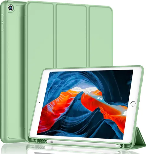 Miniatura 21 de iMieet - Funda para iPad de 9ª generación 2021/iPad de 8ª generación 2020 de 10.2 pulgadas con soporte para lápices, funda para iPad de 7ª